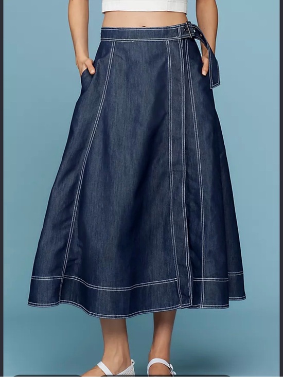 Anthropologie Dresses & Skirts - Anthropology pilcro Denim Wrap Skirt